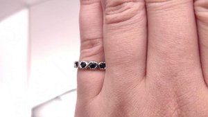 Кольцо с камнями Сапфир. Мадагаскар