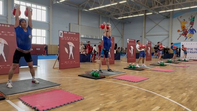 Спортивные Игры Манчаары XXll 09.07.2025г. с. Ытык-Кюель, мужчины 78 кг  толчок гири 32кг,группа А.