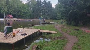 Утренний обзор с верхнего водоёма. Клёвое место, Лосиный остров.