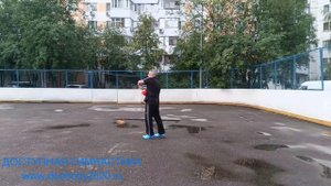 Разминка с мячами для фитнеса на верёвке (6)