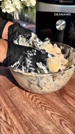 Молодая картошечка с грибами в аэрогриле Demiand 🥔🍄 Купить на WB: 252986314