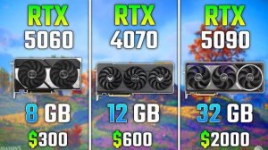RTX 5060 vs RTX 4070 vs RTX 5090 | Test in 7 Games