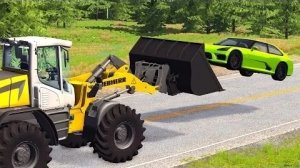 Аварии на скоростной трассе BeamNG Drive #60