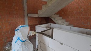 Кладка стен из блоков, монтаж перегородок