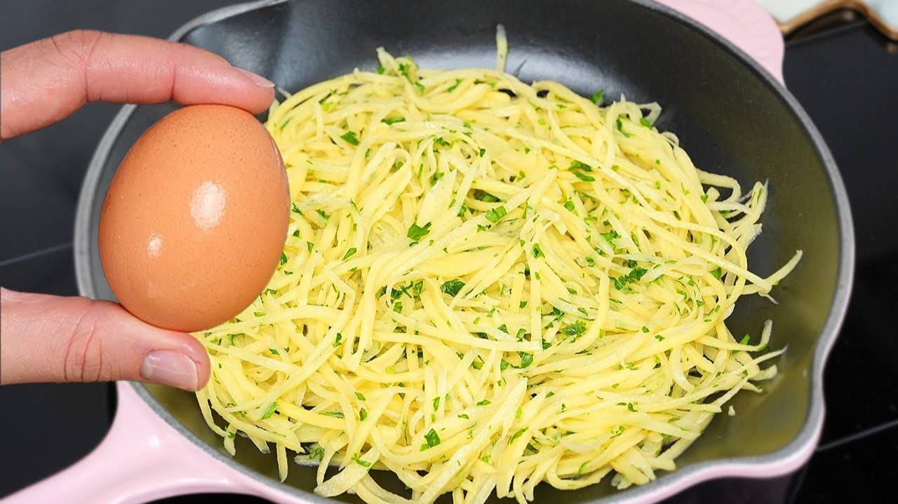 2 Картошка с яйцами вкуснее мяса! Простой и невероятно вкусный рецепт!