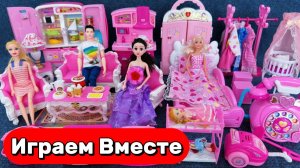 АСМР мультики Барби 🌸 Большой Кукольный домик Барби 🌸 Мультики для девочек