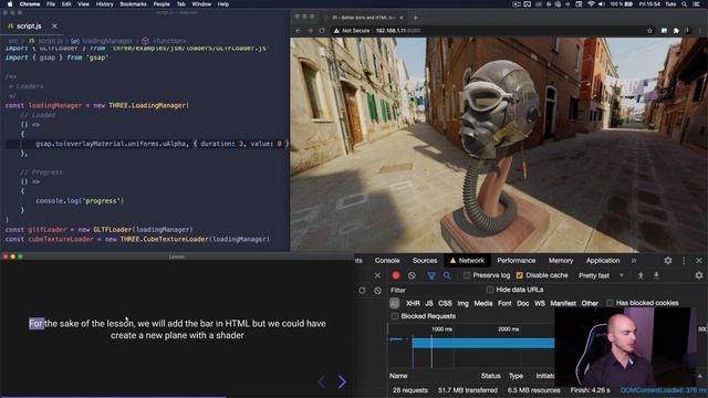 [Bruno Simong ] Three.js Journey 47 — Intro and loading progress