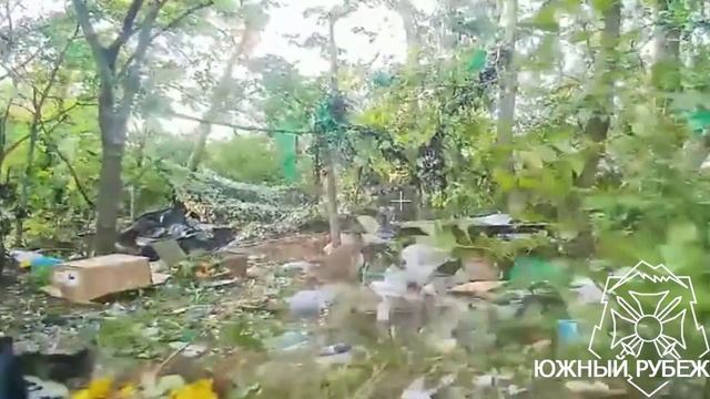 Работа операторов дронов 174 орб по уничтожению пункта управления БПЛА ВСУ в районе н.п.Попов Яр !!!
