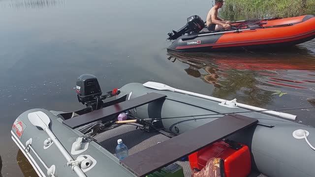 Рыбалка на щуку. Бешенный клев. Эксперимент с лодкой и мотором Gladiator 9.8