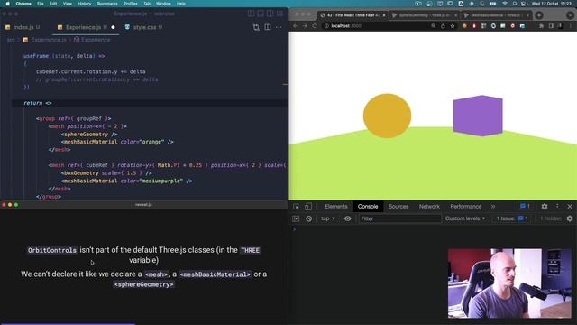 [Bruno Simong ] Three.js Journey 55 — First React Three Fiber Application