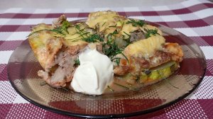 Кабачок с ФАРШЕМ в духовке. Вкусный и Полезный УЖИН!