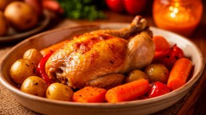 Окорочка в духовке с овощами. Просто, вкусно, недорого! [Семейные рецепты]