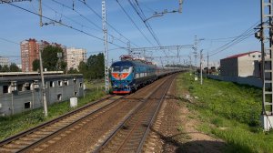 "Первая поездка!" Электровоз ЧС6 - 028 «Сапфир» с пасс.поездом на пл.Сортировочная, май 2025 года