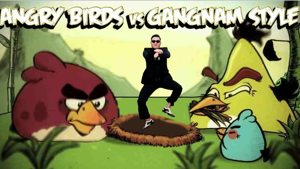ANGRY BIRDS VS GANGNAM STYLE PARODY VIDEO
