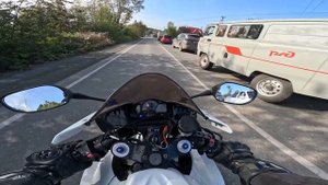 Прохват на мотоцикле по городу Часть 2