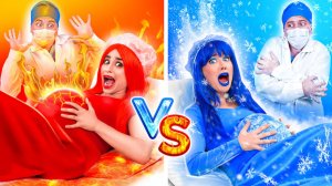 🤰 Горячая vs холодная беременность 🥵❄️ весёлые сценки!