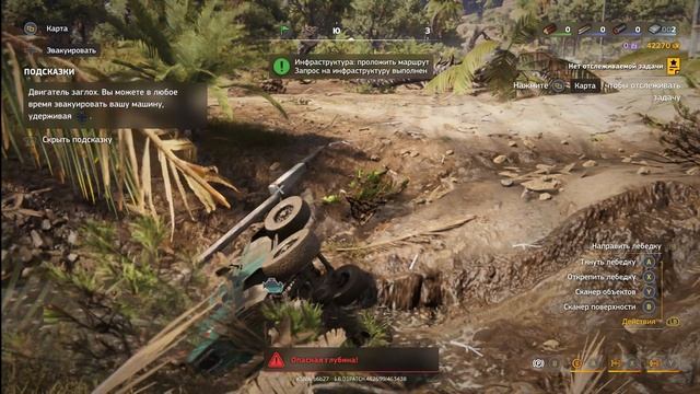 RoadCraft #19 Вытащила сама себя лебедкой!!