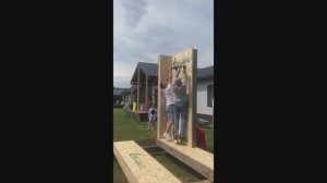Проверка на прочность СИП-панели турником