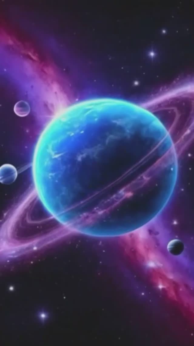 Яркий космический пейзаж #shorts