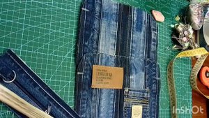 Кроссбоди, сумка из джинсовых поясов