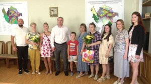 Вручение ключей бронницким семьям