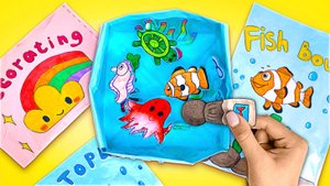 🐠 Морские обитатели из бумаги ✂️ делаем аквариум мечты! ✨