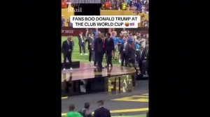 Трампа дважды освистали на финале Клубного чемпионата мира ФИФА.