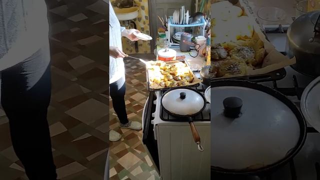 Запечённый картофель в мундирах#мамаидочь#tiktok#еда#рецепт
