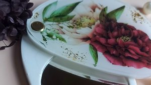 Зеркало из смолы // Карманное зеркальце Пионы //Декупажная карта // Пошаговая инструкция