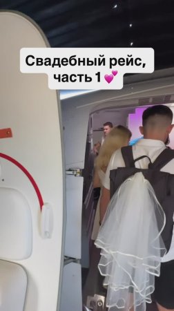 Свадебный рейс, часть 1. Привет, самолёт и привет Владислав и Екатерина, бортпроводники Победы