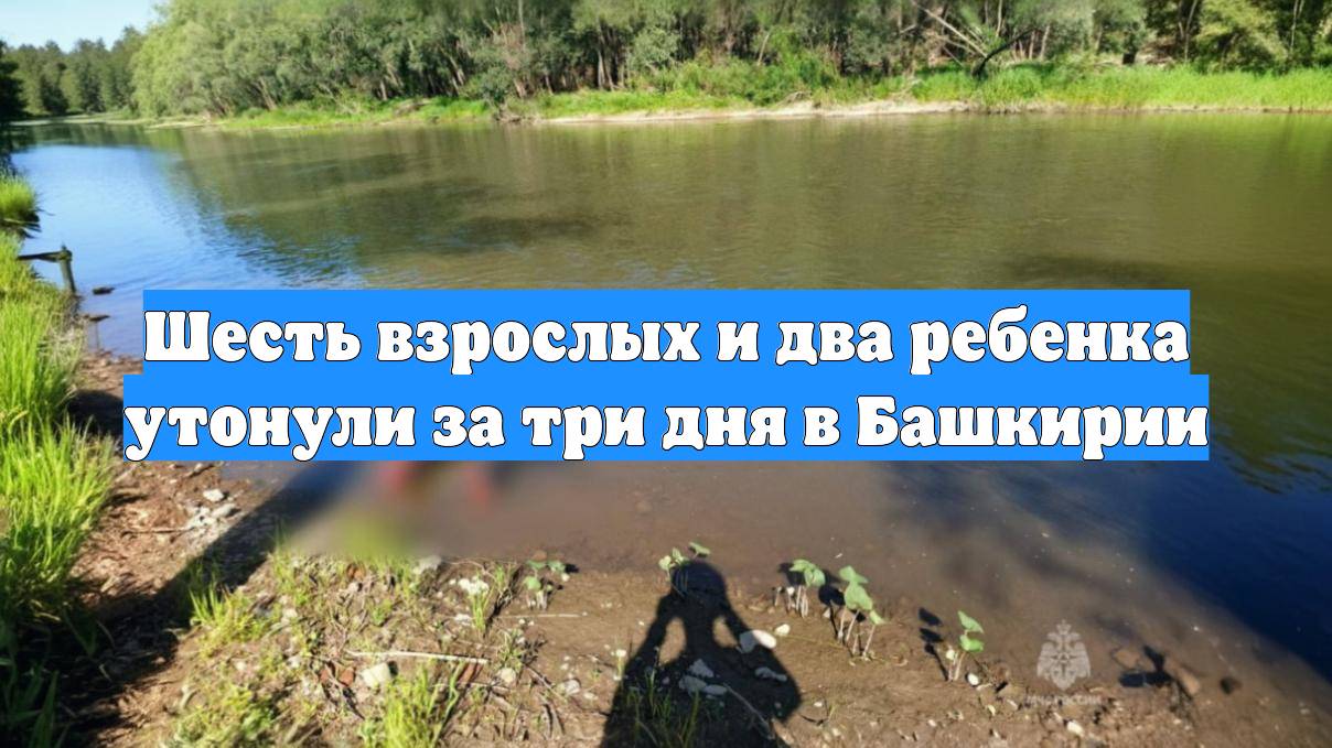 Шесть взрослых и два ребенка утонули за три дня в Башкирии
