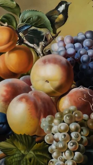 Ян Франц ван Даэль "Натюрморт с синицей" смотреть онлайн