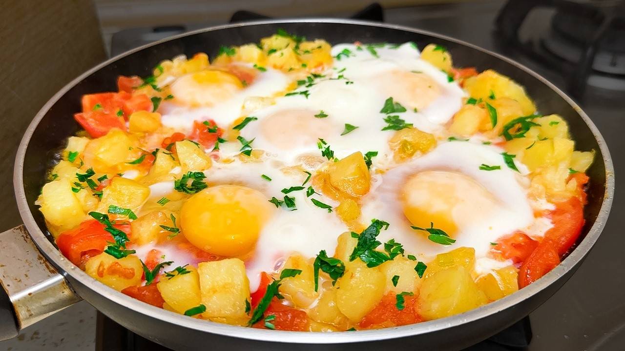 Самый вкусный омлет на завтрак! Мои дети в полном восторге! Очень просто и быстро