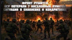 Новости СВО Сегодня-фронт рушится ВСУ потеряли 7 нп Ситуация в Енакиевке и Кондратовке
