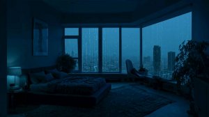 Шум Дождя в Спальне с Панорамными Окнами | Дождь за Окном для Сна и Отдыха