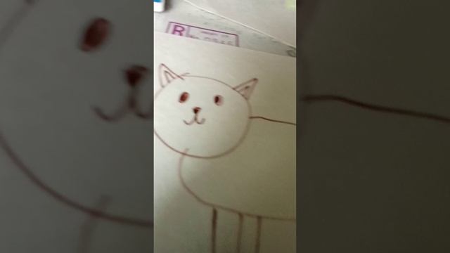 рисую кошака