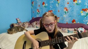 Виктор Цой и гр.Кино - Когда твоя девушка больна. Кавер на гитаре. Гитара с нуля