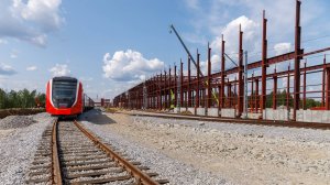 Ход строительства комплекса по производству высокоскоростных поездов, июнь-2025