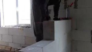 Перегородка на клей пену Бонолит