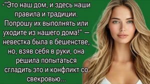 Это наш дом, и здесь наши правила и традиции. Попрошу их выполнять. Истории из жизни