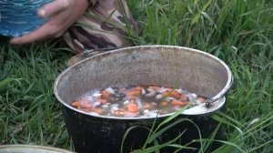 Уха из судака, рыбалка на реке