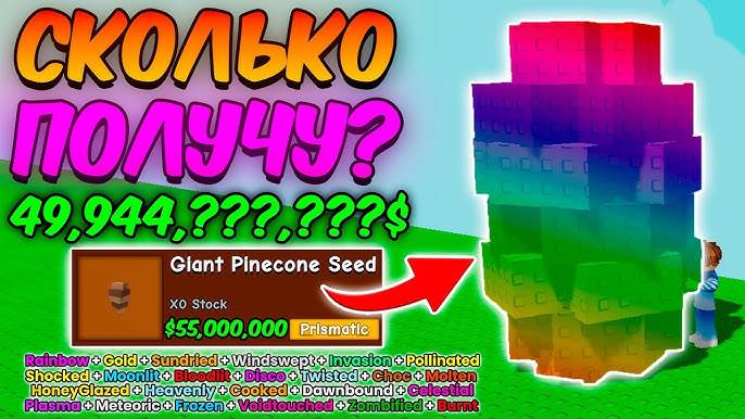 Вырасти Сад Роблокс 🍀 СКОЛЬКО Я ЗАРАБОТАЮ с ГИГАНТСКОЙ ШИШКИ в GROW a GARDEN ROBLOX!