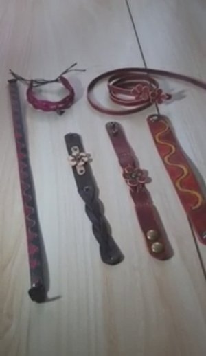 Кожаные браслеты из остатков кожи. Leather Shop Sunfu Alena.