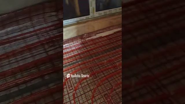 Теплый пол в санузле СНТ Ивушка Раменский район