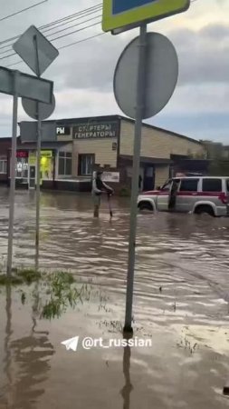 Новосибирск затопило сильным ливнем. Улицы стали реками. 💦