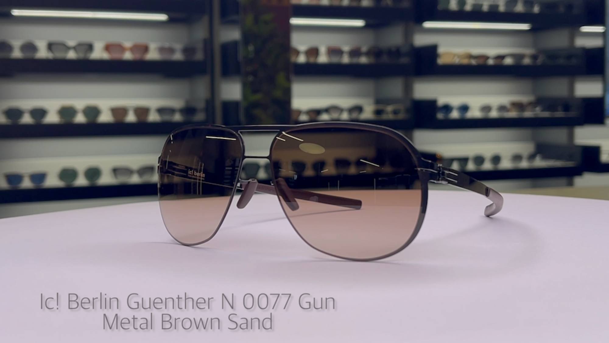 Эксклюзивный обзор Ic! Berlin Guenther n 0077 Gun Metal Brown Sand Nylon: мужские очки из Германии