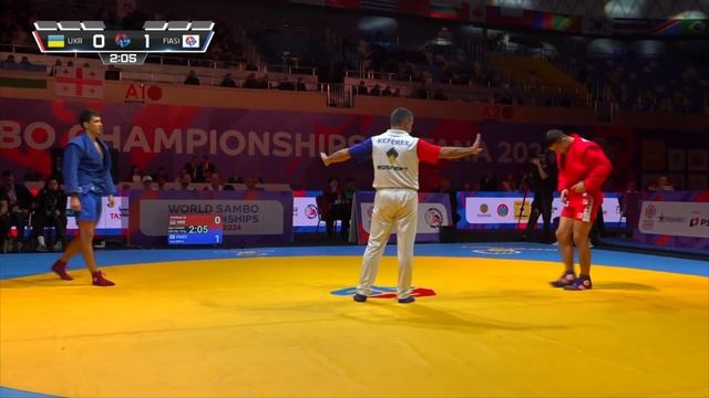 SVIDRAK (UKR) vs KALININ (FIAS 1). World SAMBO Championships Astana 2024