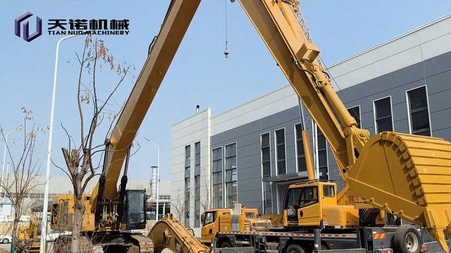 24-метровая удлиненная стрела и рукоять для тяжелого экскаватора CAT390 с ковшом 2 куб. м