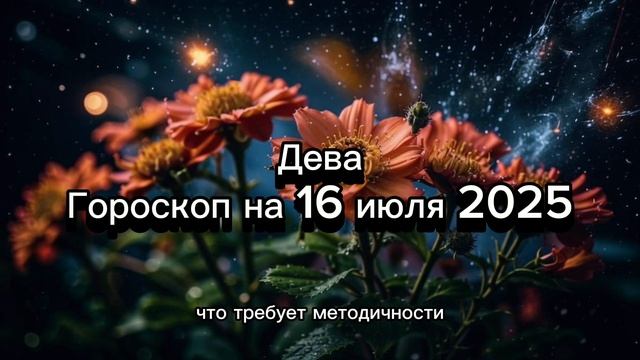 Дева, 16 июля 2025: Работа или отдых? Гороскоп для самых трудолюбивых и организованных!