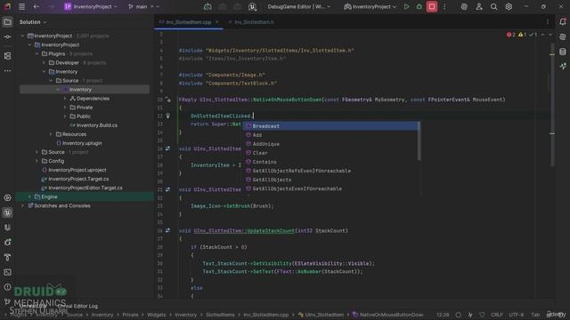 7.3. Щелчок по элементу с прорезью